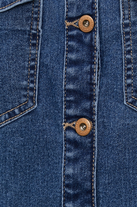 Pieces Sukienka jeansowa 17111319 niebieski