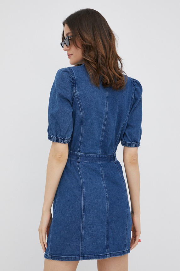 Odzież Only sukienka jeansowa 15228105.DarkBlueDe granatowy