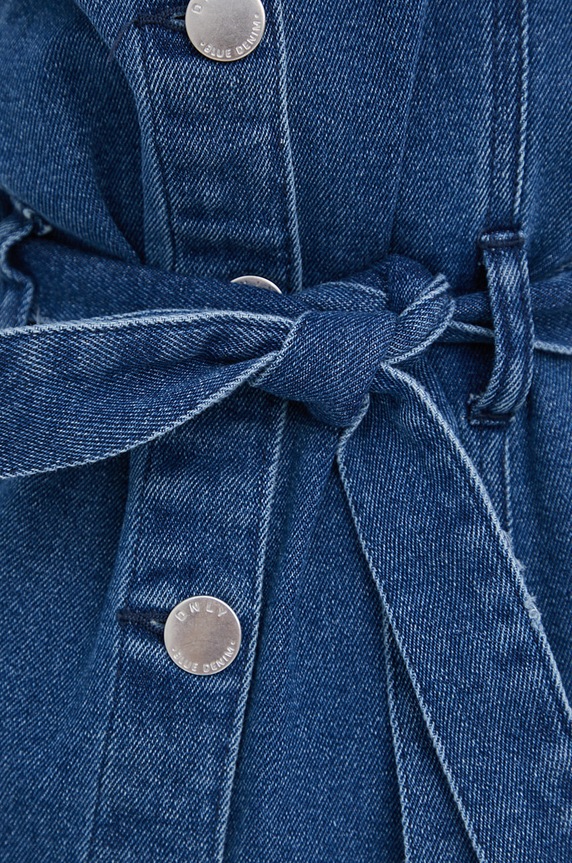 Only sukienka jeansowa 15228105.DarkBlueDe granatowy