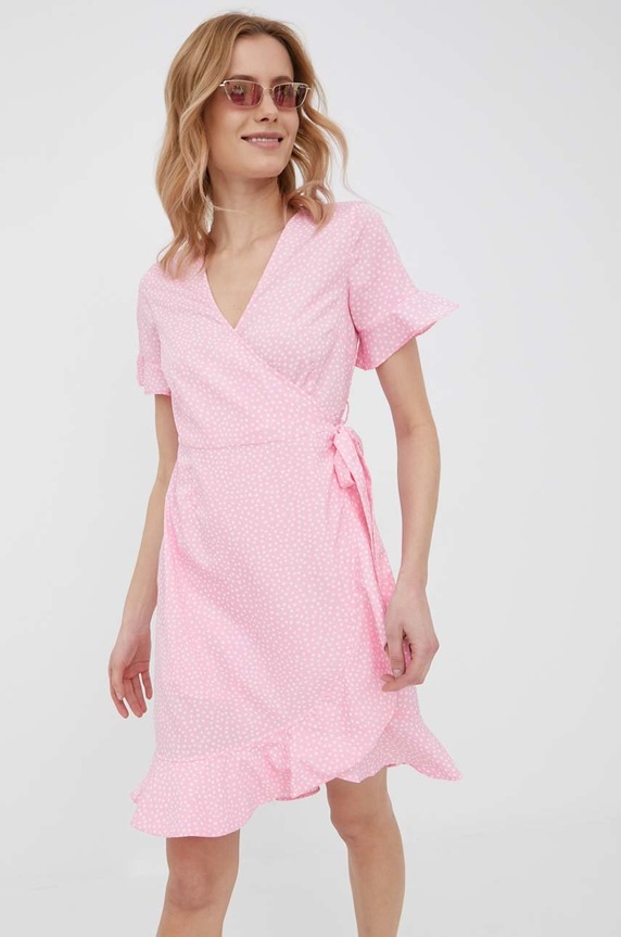 Odzież Vero Moda sukienka 10252951.PrismPink różowy