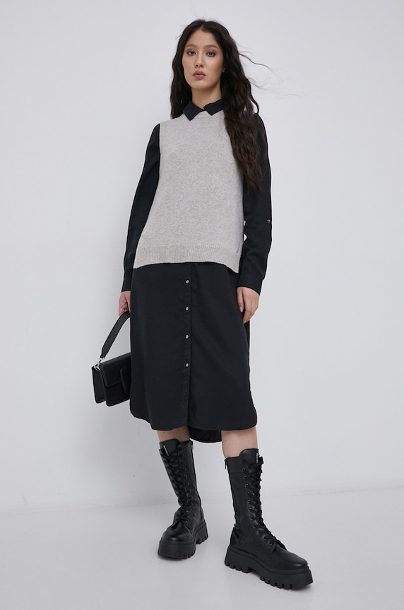 Vero Moda Sukienka 10250332.BlackDenim czarny AA00