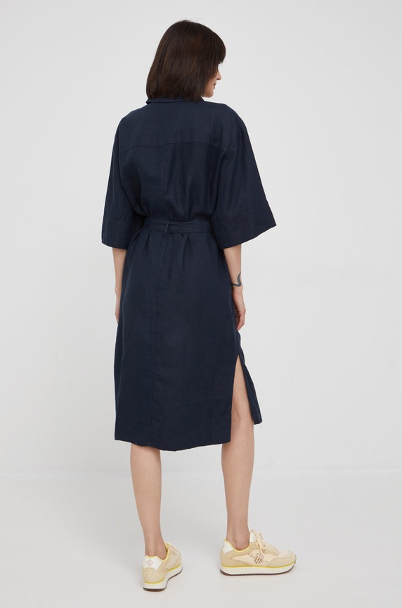 Odjeća Lanena haljina Marc O'Polo M04064521455 mornarsko plava