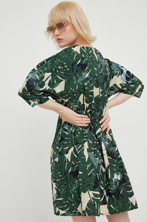 Oblačila Bombažna obleka Marc O'Polo M06080321009 zelena