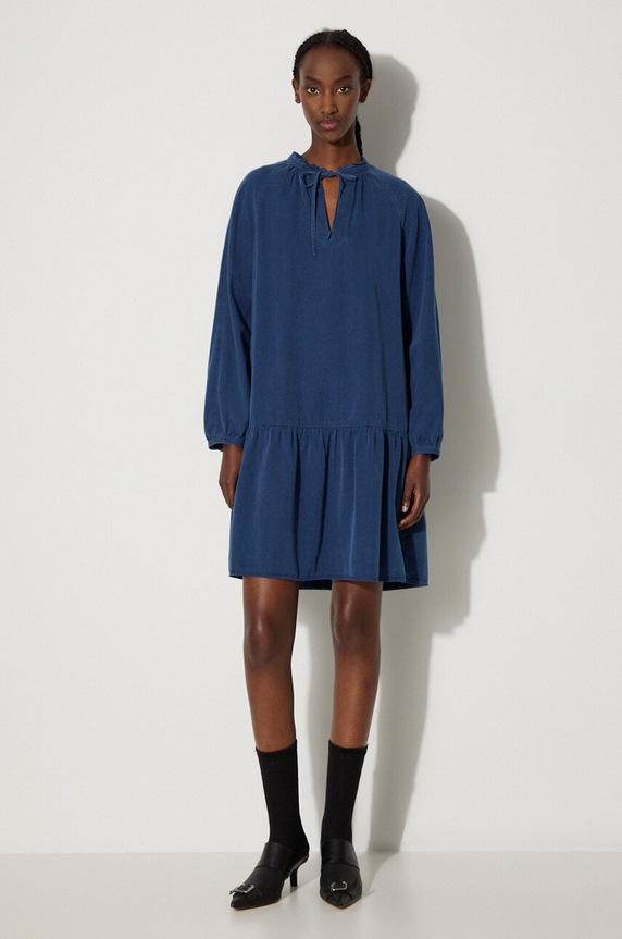 A.P.C. sukienka COEYL.F05944 granatowy AA00