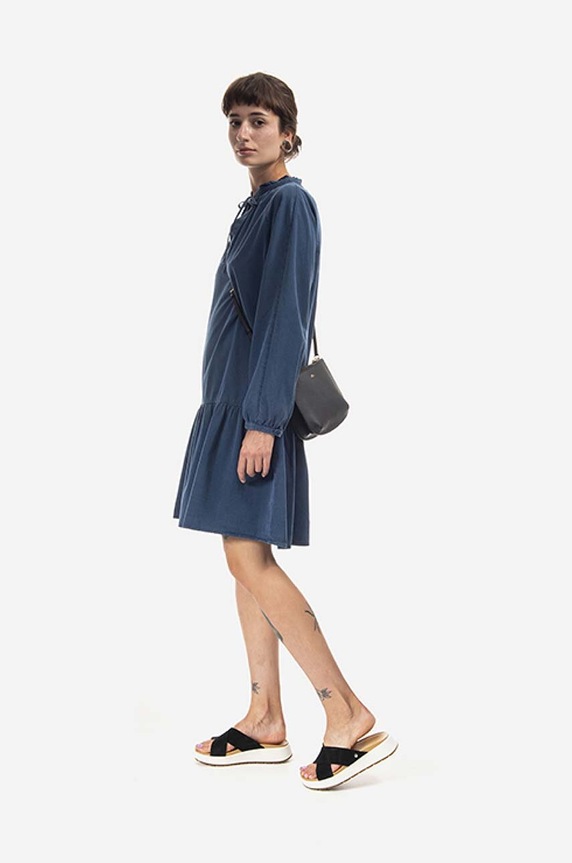 Φόρεμα A.P.C. σκούρο μπλε COEYL.F05944