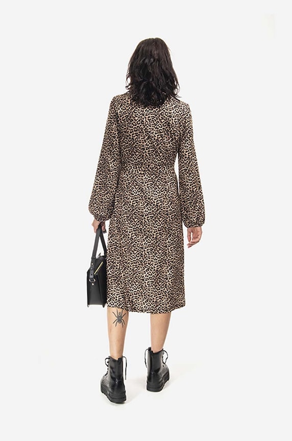 A.P.C. sukienka LYAAR.F05988 brązowy AA00