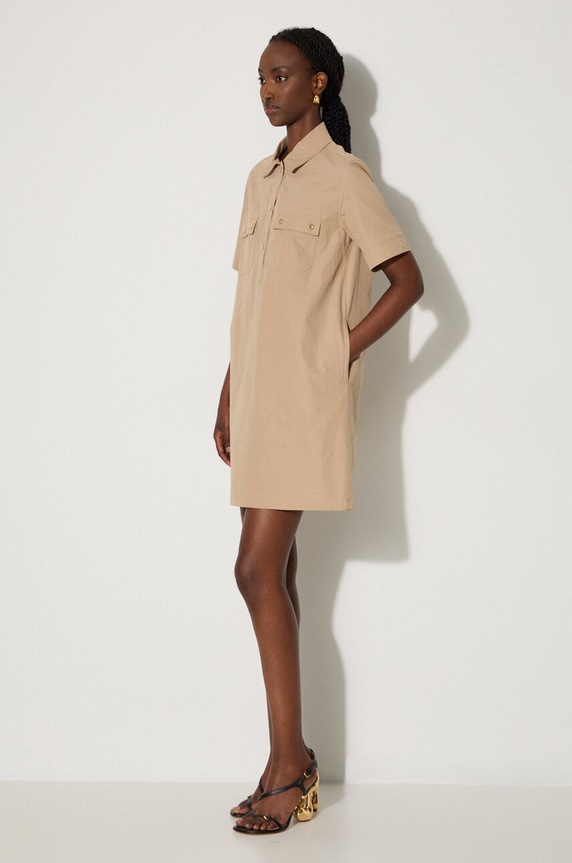 Clothing A.P.C. cotton dress COGBM.F05953 beige