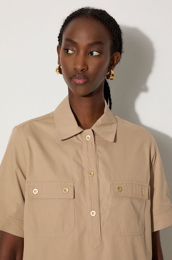 A.P.C. cotton dress COGBM.F05953 beige