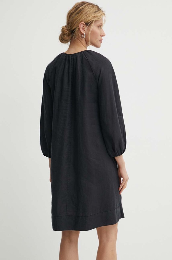 Îmbrăcăminte Marc O'Polo rochie din in M04130521123 negru