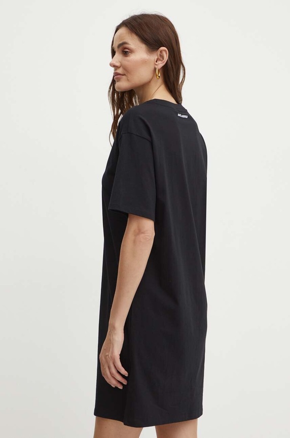 Одежда Хлопковое платье Karl Lagerfeld 245W1352 чёрный