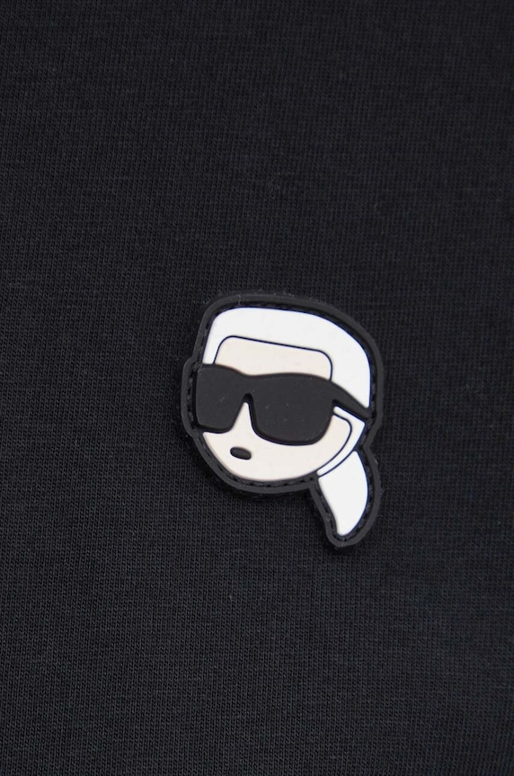 Хлопковое платье Karl Lagerfeld 245W1352 чёрный