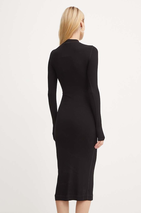 Îmbrăcăminte Diesel rochie D-MOKKY-LS-MICRODIV A14954.0BLAN negru