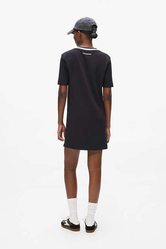 Haljina Karl Lagerfeld IKON A4W13020 crna AA00