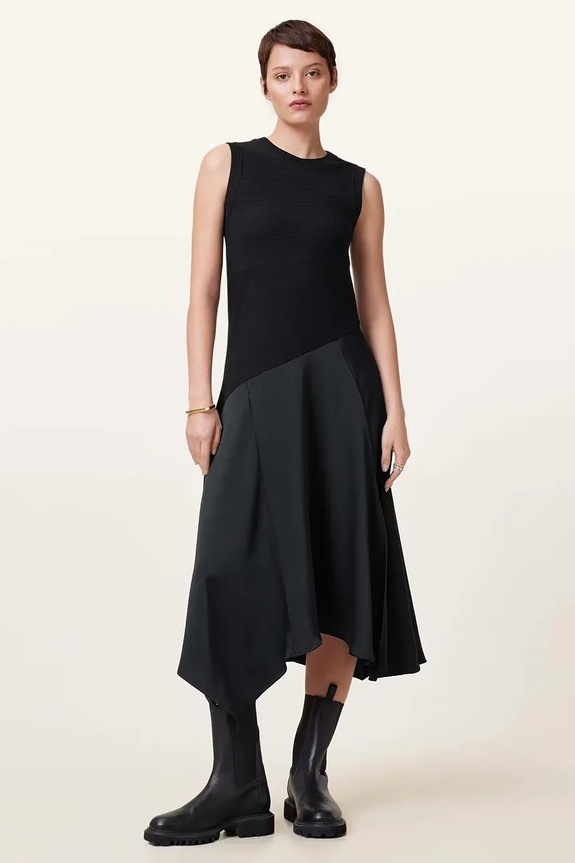 AllSaints розкльошена сукня чорний W255DC