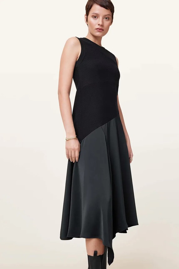 Одяг AllSaints розкльошена сукня W255DC чорний