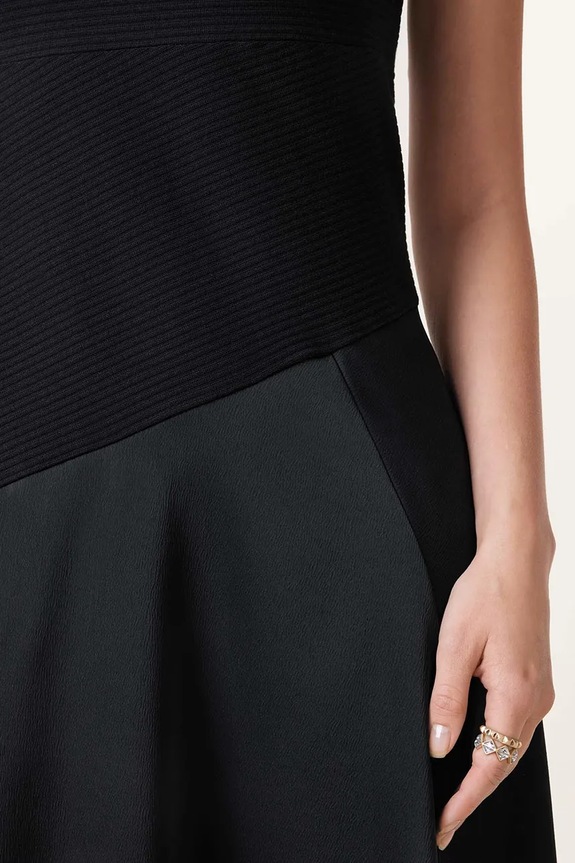 AllSaints розкльошена сукня W255DC чорний