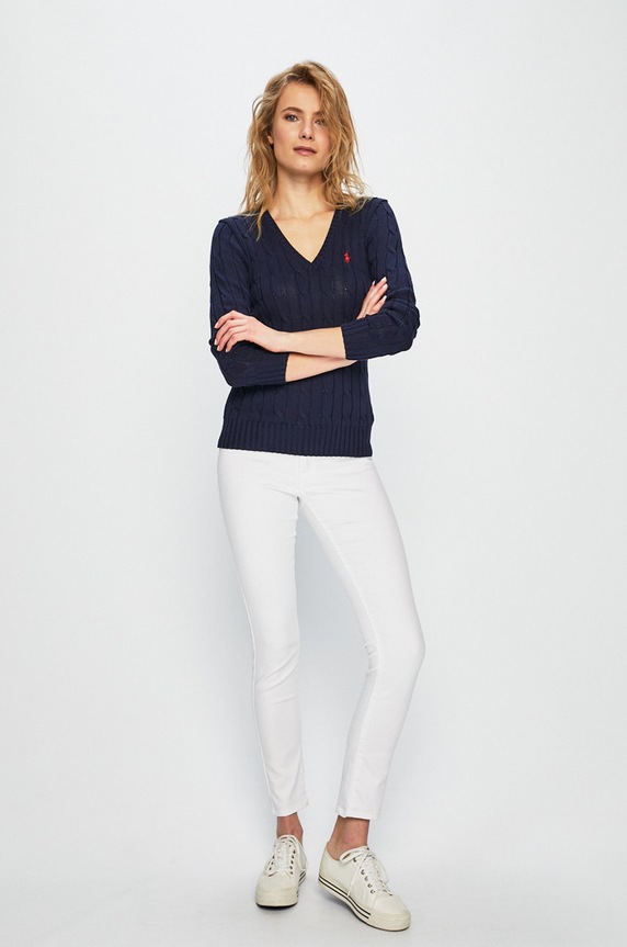 Odzież Polo Ralph Lauren - Sweter 211580008007 211580008007 granatowy