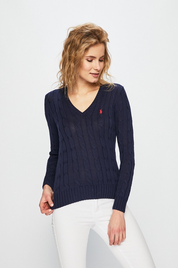 Polo Ralph Lauren - Sweter 211580008007 211580008007 granatowy