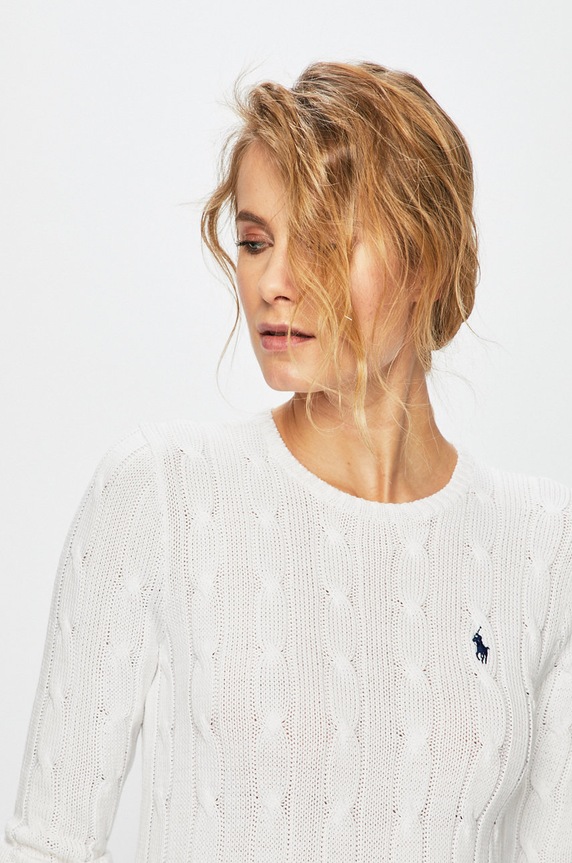 Polo Ralph Lauren - Sweter 211580009005 biały 211580009005