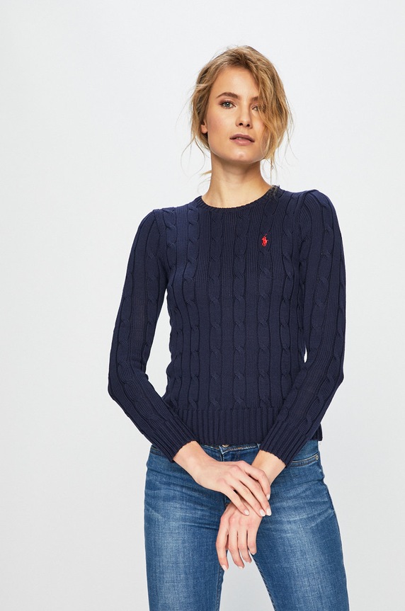 Polo Ralph Lauren - Sweter 211580009007 211580009007 granatowy AA00