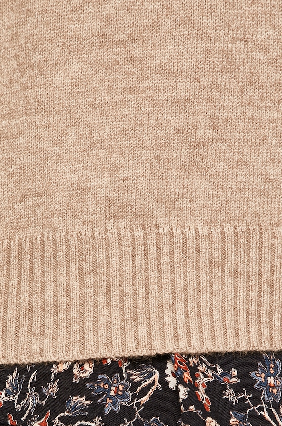 Only - Sweter 15170427 beżowy