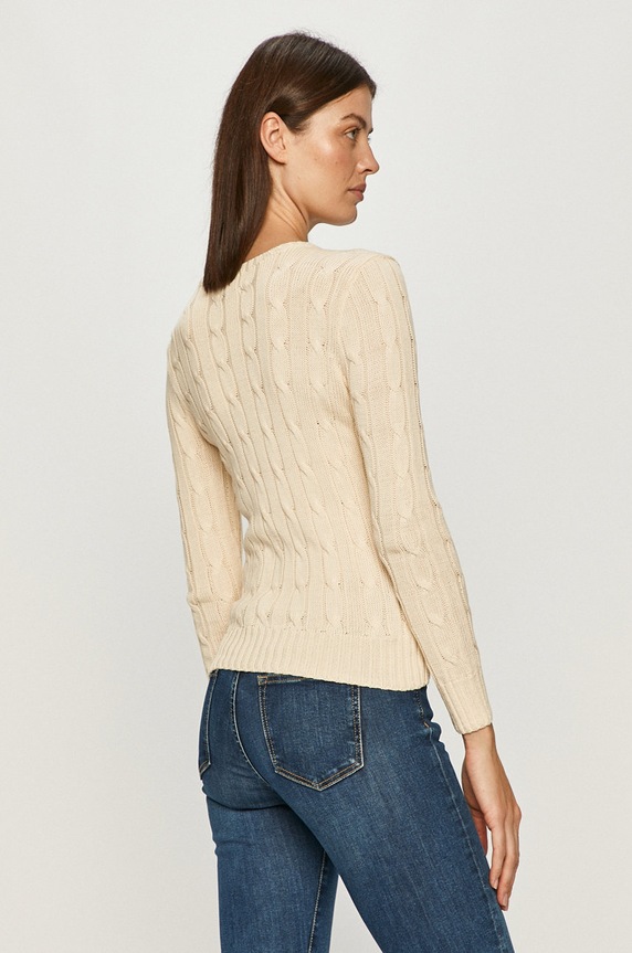 Odzież Polo Ralph Lauren sweter 211580009027 beżowy
