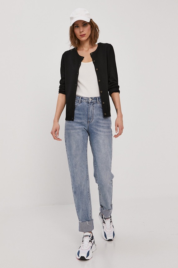 Pieces Sweter 17100410 czarny AA00