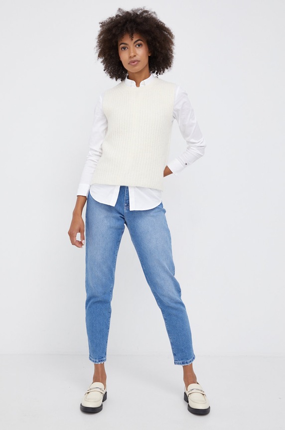 Marc O'Polo Kamizelka M08600963037 beżowy AA00