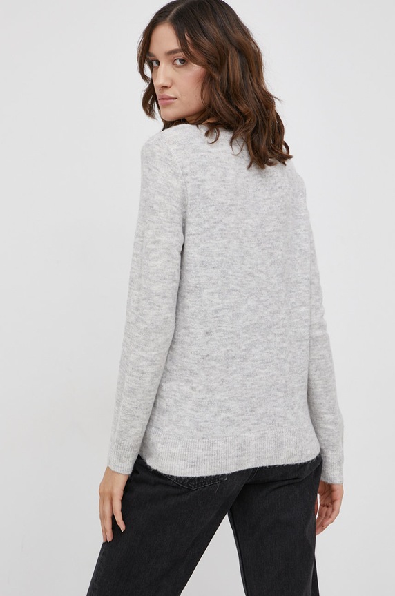 Oblečení Svetr z vlněné směsi Vero Moda 10203292.LightGreyM šedá