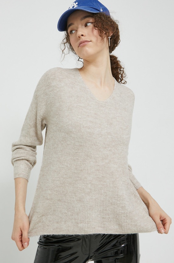 Only sweter pozostałe beżowy 15204588.PumiceSton
