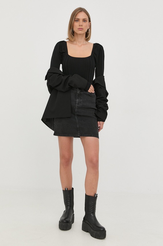 Karl Lagerfeld sweter 225W2003 225W2003 czarny AA00