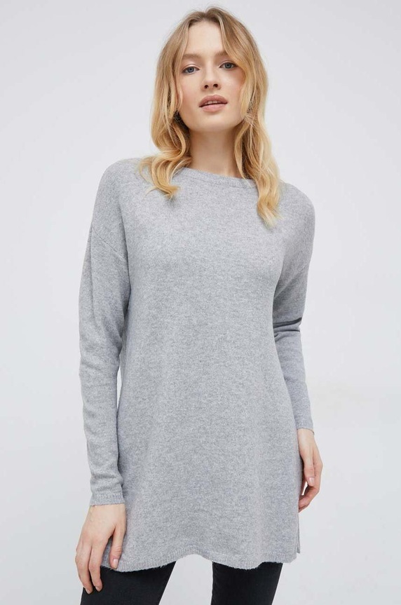 Vero Moda sweter pozostałe szary 10180215.LightGreyM