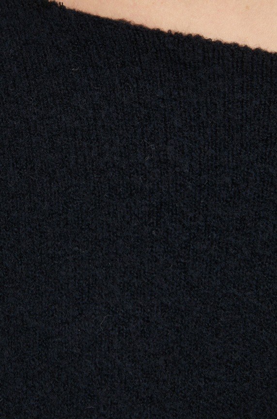 American Vintage sweter z domieszką wełny PULL ML COL BATEAU DAM225 czarny