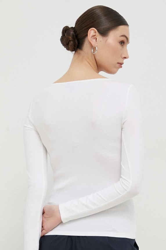 Ruházat Armani Exchange hosszú ujjú 8NYMDB.YJ3EZ.NOS fehér