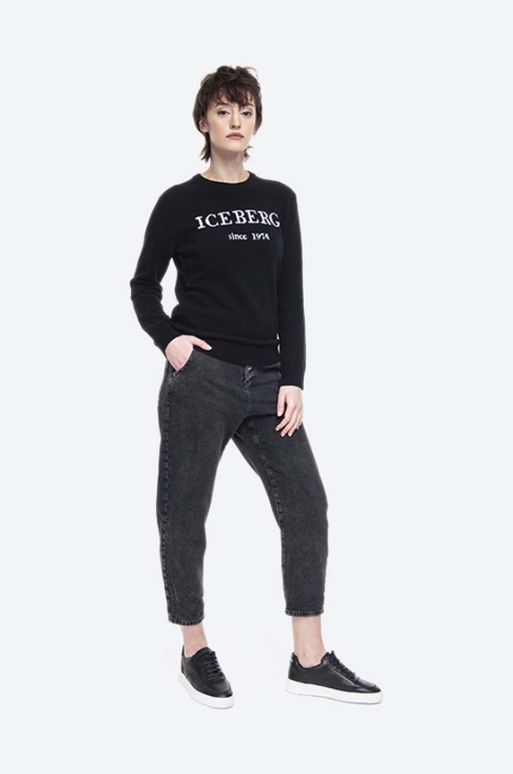 Iceberg maglione in cachemirie 20II2P0A0267003.9000 nero AA00