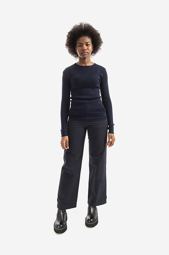 Norse Projects wool jumper Siri Merino NW45.0182.7004 navy AA00