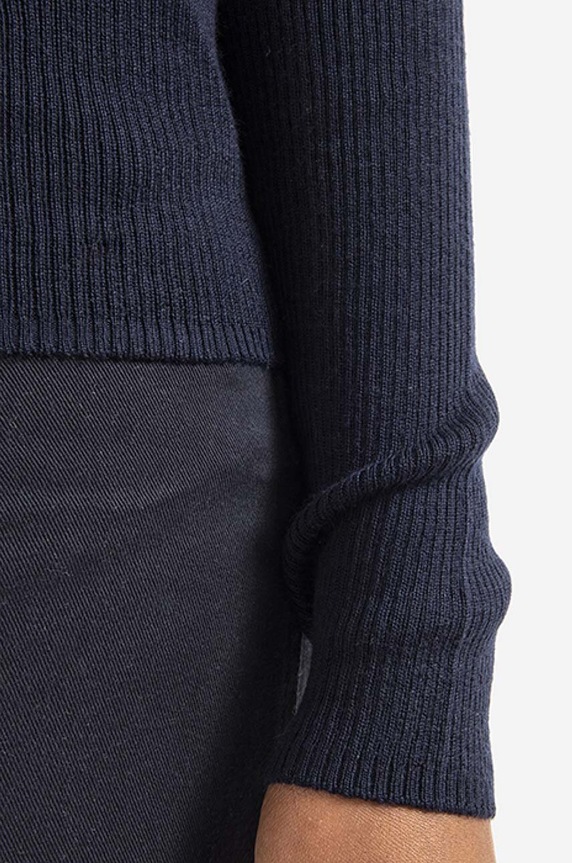 Norse Projects wool jumper Siri Merino navy NW45.0182.7004