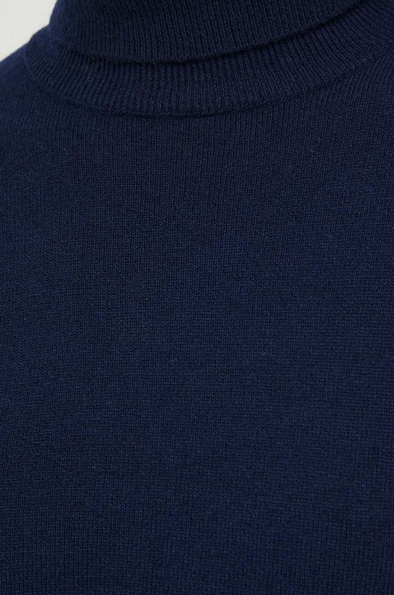 United Colors of Benetton sweter wełniany 1002D2348.016 granatowy