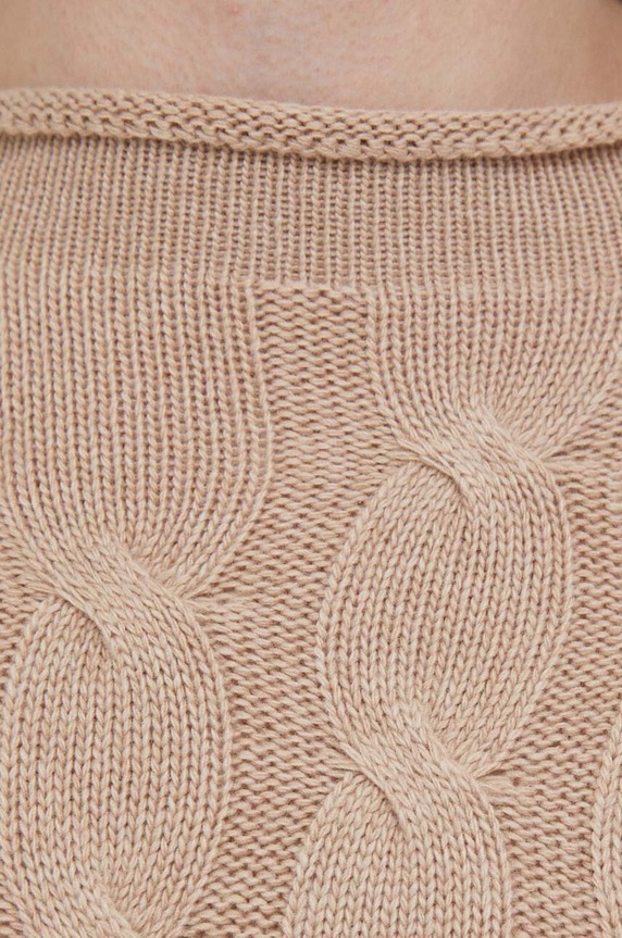 United Colors of Benetton gyapjúkeverék pulóver 1335D2467.994 bézs