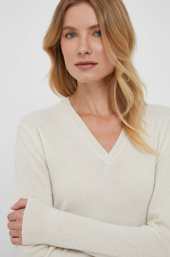United Colors of Benetton pulover de lana bej 1002D4488.000.