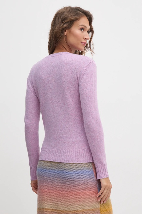 Oblečení Vlněný svetr United Colors of Benetton 103ME1N23 fialová