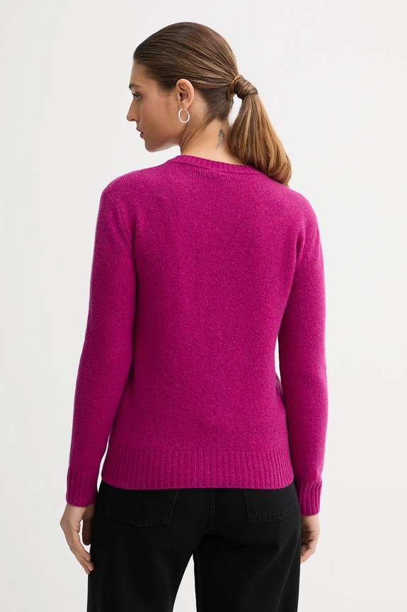 Odzież United Colors of Benetton sweter wełniany 103ME1N23 fioletowy