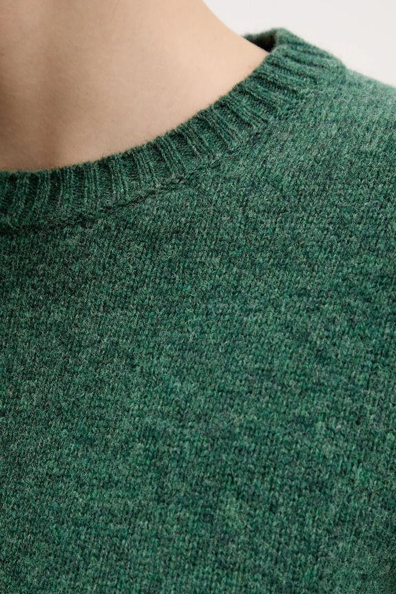 United Colors of Benetton gyapjú pulóver 103ME1N23 zöld