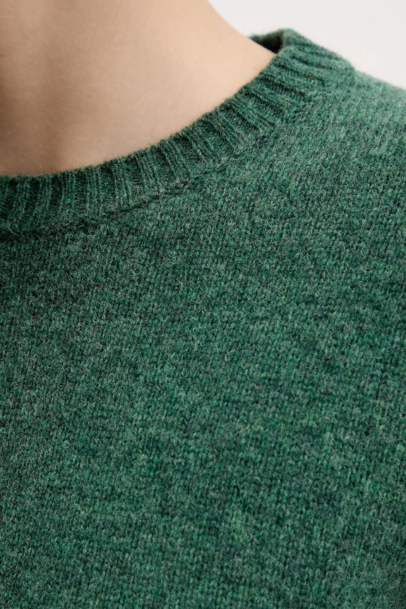 United Colors of Benetton gyapjú pulóver 103ME1N23 zöld