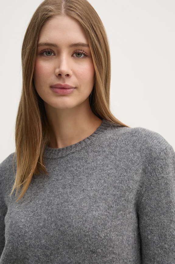 Μάλλινο πουλόβερ United Colors of Benetton γκρί 103ME1N23