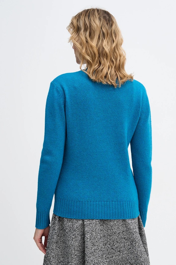 Odzież United Colors of Benetton sweter wełniany 103ME1N23 niebieski