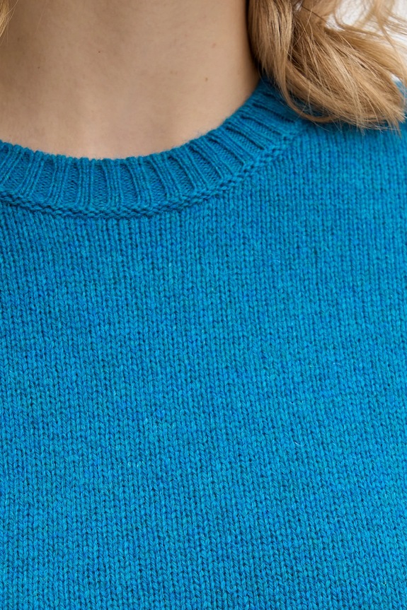 United Colors of Benetton sweter wełniany 103ME1N23 niebieski