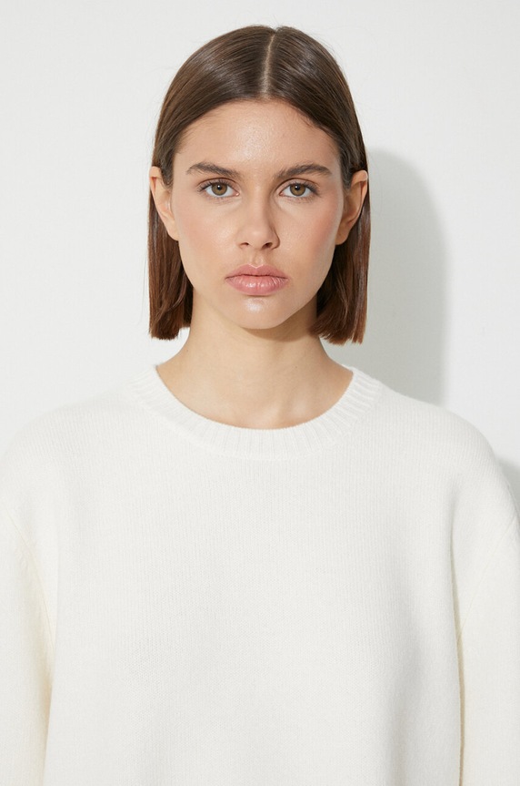 A.P.C. sweter wełniany H23059 biały