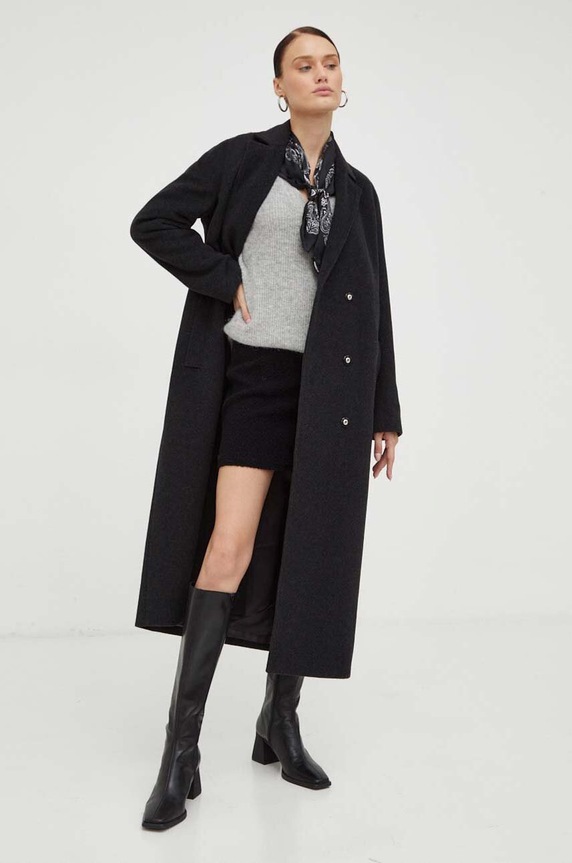 Gestuz sweter wełniany 10905932 szary AA00