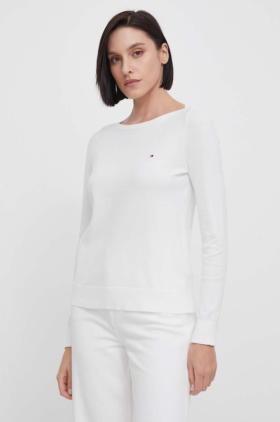 Tommy Hilfiger sweter biały WW0WW42050